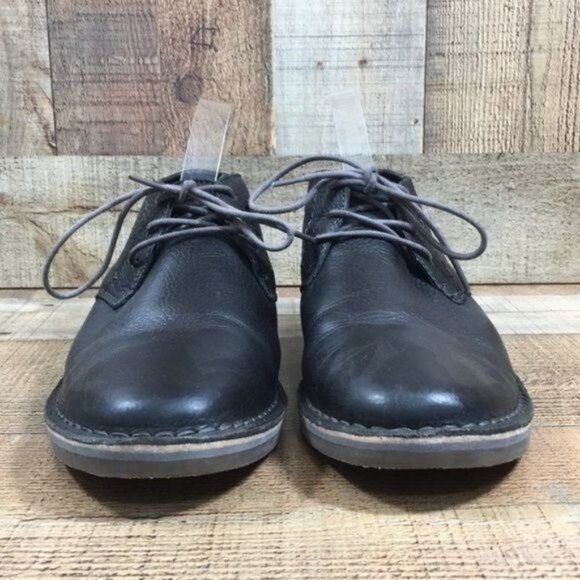 Kenneth Cole Reaction Black Leather Chukka Boot Mens 9M Lace Up Shoes - Picture 2 of 12